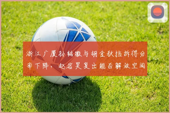 浙江广厦孙铭徽与胡金秋挡拆得分率下降,赵岩昊复出能否解放空间?